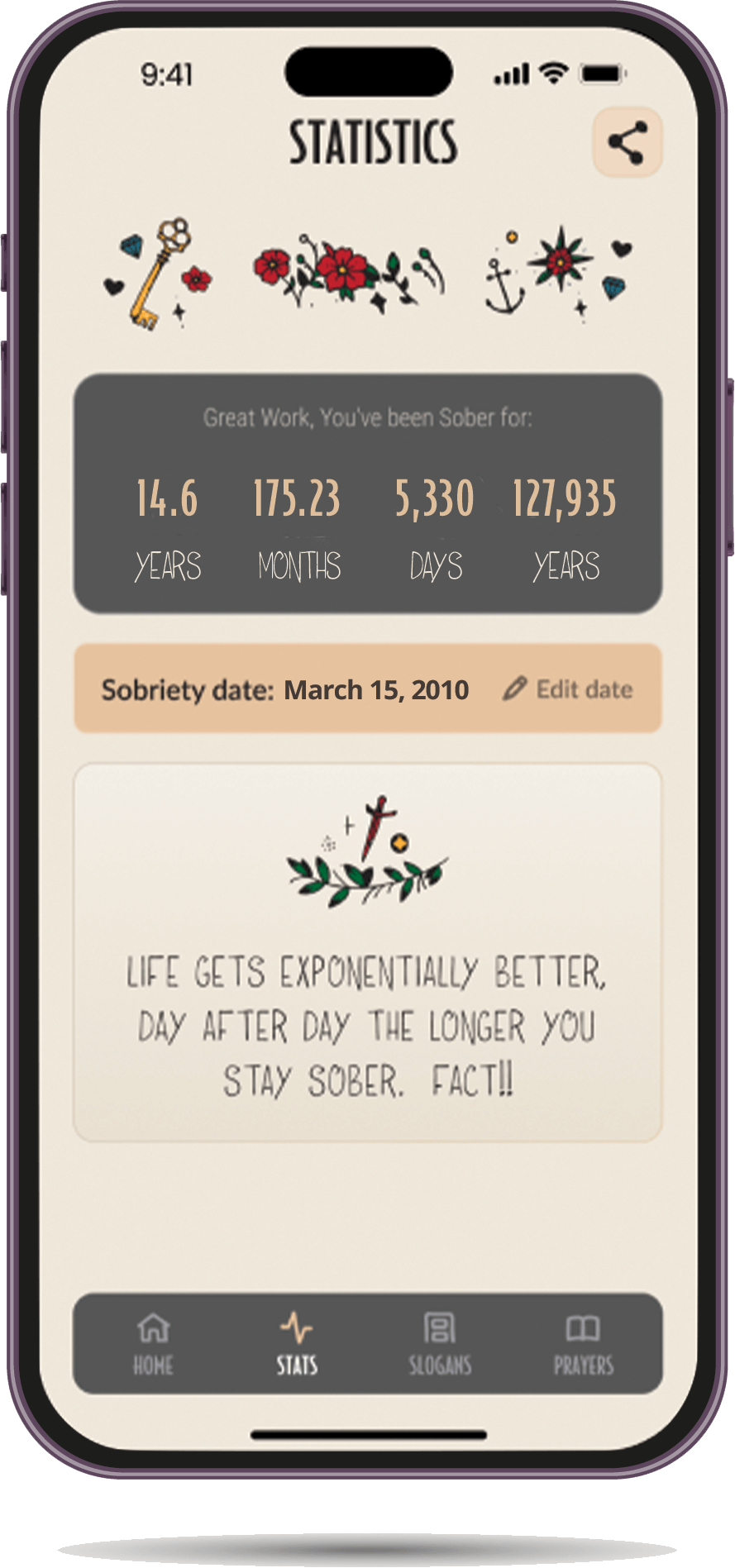 Sober City sobriety tracker